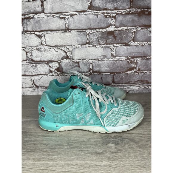 Reebok CrossFit CF74 Aqua Blue Synthetic Gym Training Shoes Women’s 8.5M US/39EU - Picture 1 of 16
